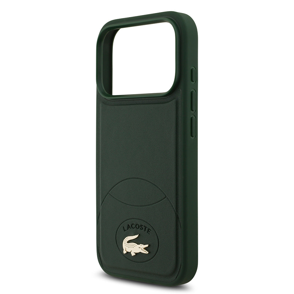 Lacoste iPhone 17 Pro Orjinal Lisanslı M-safe Şarj Özellikli PU Deri Tasarımlı Metal Logolu Kılıf Lacoste iPhone 17 Pro Orjinal Lisanslı M-safe Şarj Özellikli PU Deri Tasarımlı Metal Logolu Kılıf